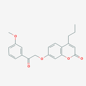 7-[2-(3-methoxyphenyl)-2-oxoethoxy]-4-propyl-2H-chromen-2-one