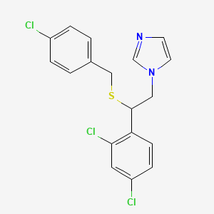 molecular formula C18H15Cl3N2S B1214277 Sulconazole CAS No. 61318-90-9