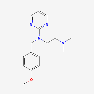 molecular formula C16H22N4O B1214278 托尼拉明 CAS No. 91-85-0