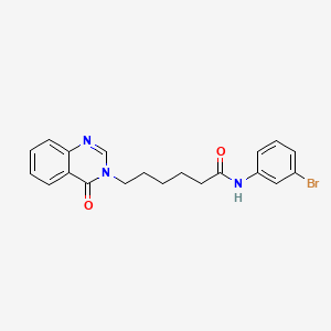 N-(3-bromophenyl)-6-(4-oxoquinazolin-3(4H)-yl)hexanamide