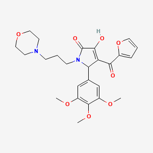 4-(furan-2-ylcarbonyl)-3-hydroxy-1-[3-(morpholin-4-yl)propyl]-5-(3,4,5-trimethoxyphenyl)-1,5-dihydro-2H-pyrrol-2-one