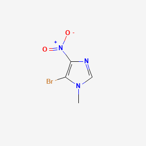 molecular formula C4H4BrN3O2 B1214302 5-溴-1-甲基-4-硝基-1H-咪唑 CAS No. 933-87-9