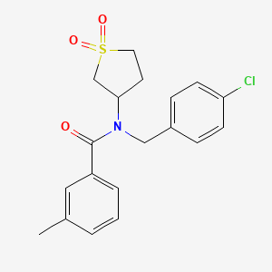 N-(4-chlorobenzyl)-N-(1,1-dioxidotetrahydrothiophen-3-yl)-3-methylbenzamide