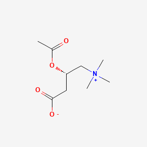molecular formula C9H17NO4 B1214307 Acetyl-d-carnitine CAS No. 4398-79-2