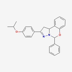 5-Phenyl-2-[4-(propan-2-yloxy)phenyl]-1,10b-dihydropyrazolo[1,5-c][1,3]benzoxazine