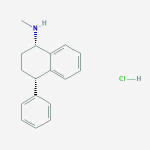 B121431 1-Naphthylamine, 1,2,3,4-tetrahydro-N-methyl-4-phenyl-, hydrochloride, (Z)- CAS No. 52758-05-1