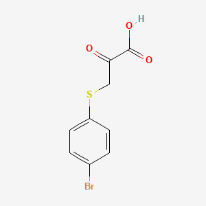 molecular formula C9H7BrO3S B1214315 (4-Bromophenylsulfanyl)pyruvic acid 