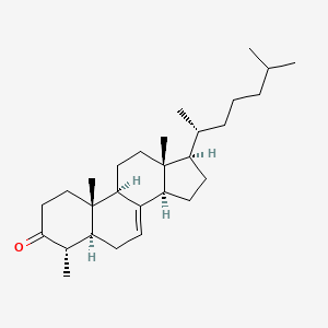 molecular formula C28H46O B1214317 4alpha-Methyl-5alpha-cholest-7-en-3-one CAS No. 2789-43-7