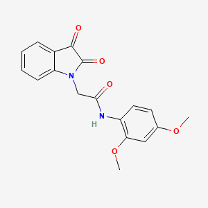 N-(2,4-dimethoxyphenyl)-2-(2,3-dioxo-2,3-dihydro-1H-indol-1-yl)acetamide