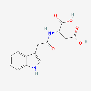 molecular formula C14H14N2O5 B1214330 Indoleacetylaspartate CAS No. 2456-73-7