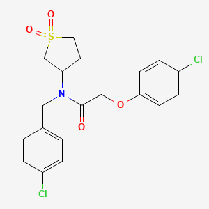 N-(4-chlorobenzyl)-2-(4-chlorophenoxy)-N-(1,1-dioxidotetrahydrothiophen-3-yl)acetamide