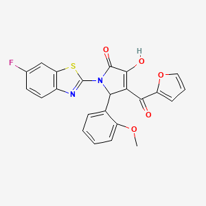 1-(6-Fluorobenzothiazol-2-yl)-4-(2-furylcarbonyl)-3-hydroxy-5-(2-methoxyphenyl)-3-pyrrolin-2-one