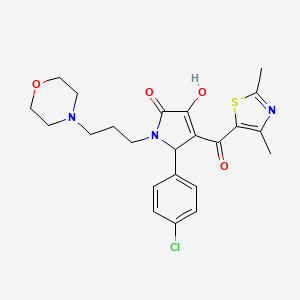 5-(4-chlorophenyl)-4-[(2,4-dimethyl-1,3-thiazol-5-yl)carbonyl]-3-hydroxy-1-[3-(morpholin-4-yl)propyl]-1,5-dihydro-2H-pyrrol-2-one