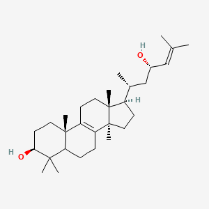 molecular formula C30H50O2 B1214356 (23S)-Lanosta-8,24-diene-3beta,23-diol CAS No. 22611-41-2