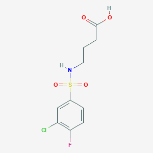 4-{[(3-Chloro-4-fluorophenyl)sulfonyl]amino}butanoic acid