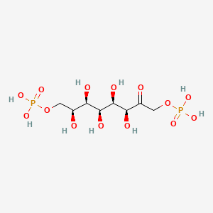 molecular formula C8H18O14P2 B1214364 D-glycero-D-ido-Octulose 1,8-bisphosphate CAS No. 70005-40-2
