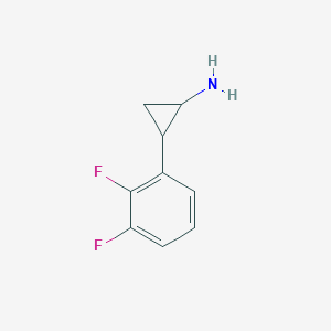 molecular formula C9H9F2N B12143808 2-(2,3-Difluorophenyl)cyclopropan-1-amine 