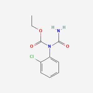 molecular formula C10H11ClN2O3 B1214386 2-(2-Chlorophenyl)allophanic acid ethyl ester CAS No. 56979-88-5