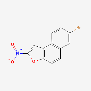 molecular formula C12H6BrNO3 B1214389 7-Bromo-2-nitronaphtho(2,1-b)furan CAS No. 75965-73-0