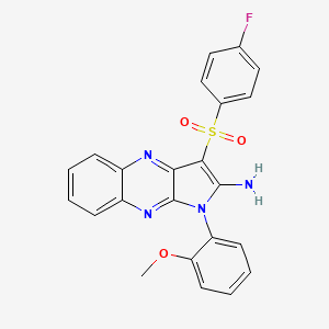 3-(4-fluorobenzenesulfonyl)-1-(2-methoxyphenyl)-1H-pyrrolo[2,3-b]quinoxalin-2-amine