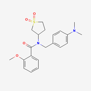 N-[4-(dimethylamino)benzyl]-N-(1,1-dioxidotetrahydrothiophen-3-yl)-2-methoxybenzamide