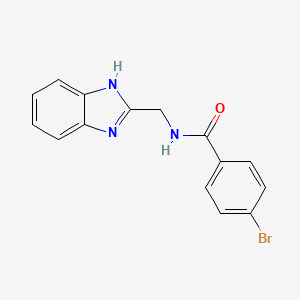 N-[(1H-1,3-benzodiazol-2-yl)methyl]-4-bromobenzamide