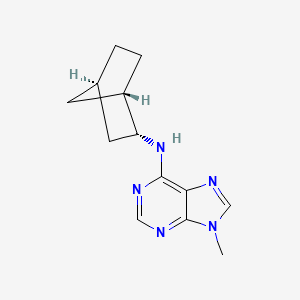 molecular formula C13H17N5 B1214406 N(6)-Endonorbornan-2-yl-9-methyladenine CAS No. 141696-90-4