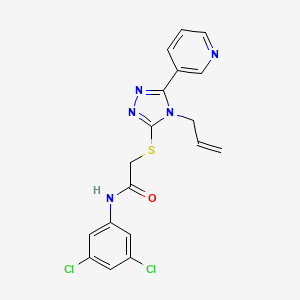 N-(3,5-dichlorophenyl)-2-{[4-(prop-2-en-1-yl)-5-(pyridin-3-yl)-4H-1,2,4-triazol-3-yl]sulfanyl}acetamide