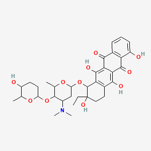 molecular formula C34H43NO11 B1214411 Cosmomycin A' CAS No. 103470-58-2