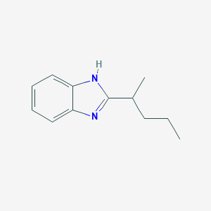 molecular formula C12H16N2 B121442 2-(Pentan-2-yl)-1H-benzo[d]imidazole CAS No. 152876-70-5