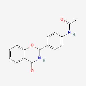 N-[4-(4-oxo-2,3-dihydro-1,3-benzoxazin-2-yl)phenyl]acetamide