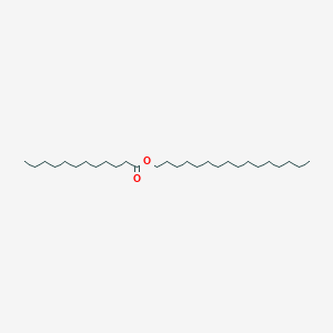 molecular formula C28H56O2 B1214433 Dodecanoic acid, hexadecyl ester CAS No. 20834-06-4