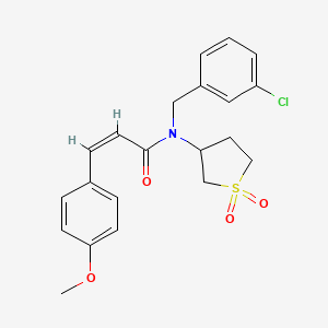 2-Propenamide, N-[(3-chlorophenyl)methyl]-3-(4-methoxyphenyl)-N-(tetrahydro-1,1-dioxido-3-thienyl)-