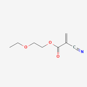 molecular formula C8H11NO3 B1214438 2-Ethoxyethyl 2-cyanoacrylate CAS No. 21982-43-4