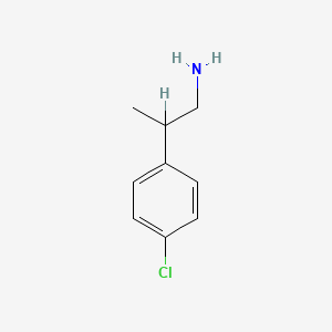 B1214442 2-(4-Chlorophenyl)propan-1-amine CAS No. 4806-79-5