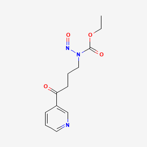 B1214446 4-(Carbethoxynitrosamino)-1-(3-pyridyl)-1-butanone CAS No. 68743-68-0