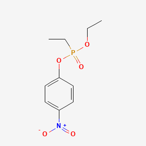 molecular formula C10H14NO5P B1214453 乙基 4-硝基苯乙基膦酸酯 CAS No. 546-71-4
