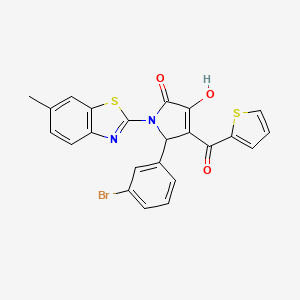 5-(3-Bromophenyl)-3-hydroxy-1-(6-methylbenzothiazol-2-yl)-4-(2-thienylcarbonyl)-3-pyrrolin-2-one