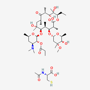 B1214457 Erythromycin stinoprate CAS No. 84252-03-9