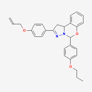 2-[4-(Prop-2-en-1-yloxy)phenyl]-5-(4-propoxyphenyl)-1,10b-dihydropyrazolo[1,5-c][1,3]benzoxazine