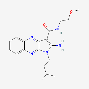 2-amino-N-(2-methoxyethyl)-1-(3-methylbutyl)pyrrolo[3,2-b]quinoxaline-3-carboxamide