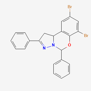 7,9-Dibromo-2,5-diphenyl-1,10b-dihydropyrazolo[1,5-c][1,3]benzoxazine