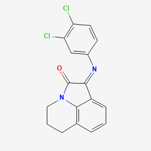 (1E)-1-[(3,4-dichlorophenyl)imino]-5,6-dihydro-4H-pyrrolo[3,2,1-ij]quinolin-2(1H)-one