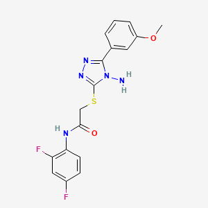 2-{[4-amino-5-(3-methoxyphenyl)-4H-1,2,4-triazol-3-yl]sulfanyl}-N-(2,4-difluorophenyl)acetamide