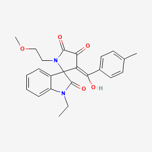 1-ethyl-4'-hydroxy-1'-(2-methoxyethyl)-3'-[(4-methylphenyl)carbonyl]spiro[indole-3,2'-pyrrole]-2,5'(1H,1'H)-dione