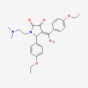 1-[2-(dimethylamino)ethyl]-5-(4-ethoxyphenyl)-4-[(4-ethoxyphenyl)carbonyl]-3-hydroxy-1,5-dihydro-2H-pyrrol-2-one