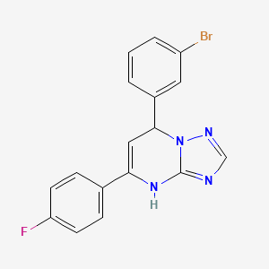 7-(3-Bromophenyl)-5-(4-fluorophenyl)-4,7-dihydro[1,2,4]triazolo[1,5-a]pyrimidine