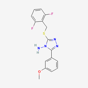 3-[(2,6-difluorobenzyl)sulfanyl]-5-(3-methoxyphenyl)-4H-1,2,4-triazol-4-amine