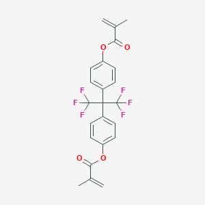 molecular formula C23H18F6O4 B012145 六氟-2,2-双(4-甲基丙烯酸氧基苯基)丙烷 CAS No. 108050-42-6