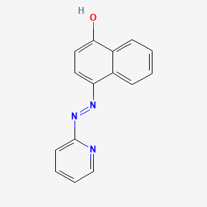 molecular formula C15H11N3O B1214503 4-(2-吡啶偶氮)萘酚 CAS No. 7385-98-0